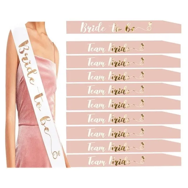 Sash for the bride and bridesmaids