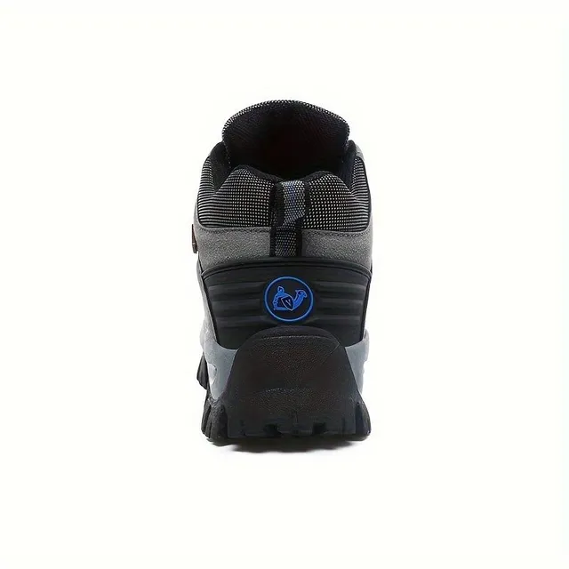 Men's fashionable and durable trekking shoes with laces, comfortable shoes with anti-slip sole for men's outdoor activities