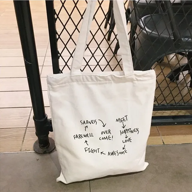Van Gogh graphic cloth shopping bag - STOP INGELITES!