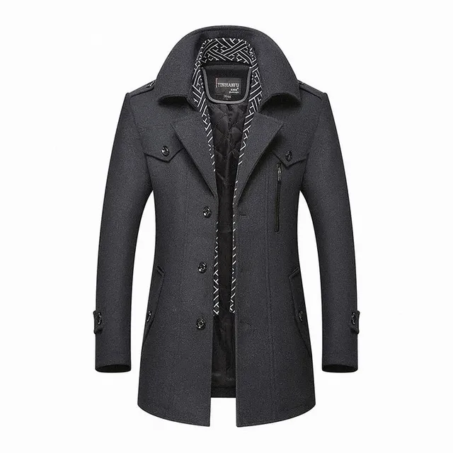 Manteau d'hiver en laine pour homme