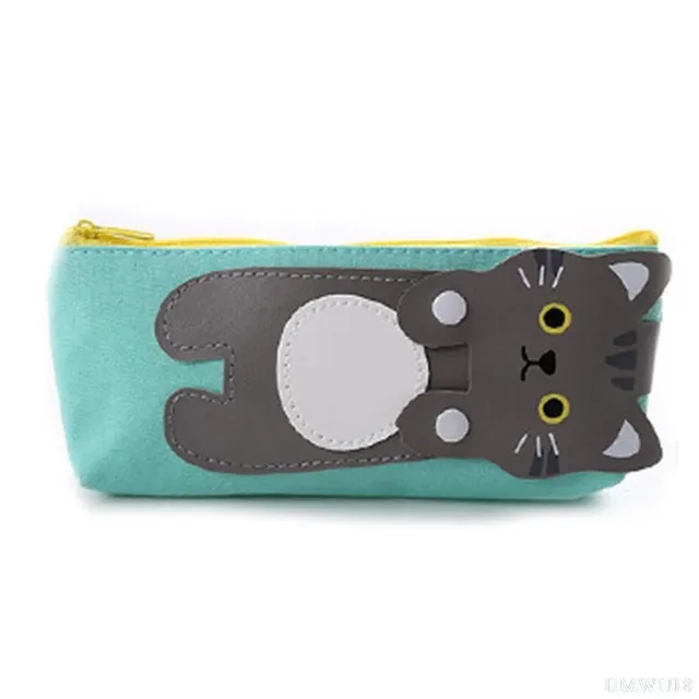 School cute writing case - Kawaii pussy