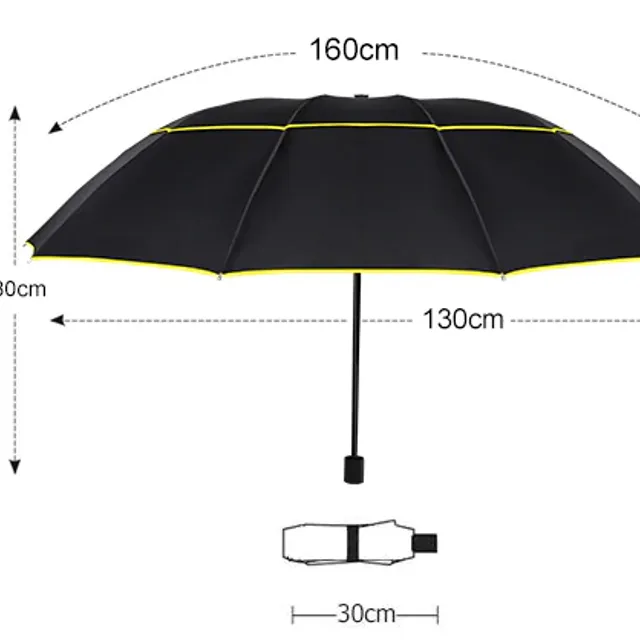 Duży składany parasol odporny na wiatr