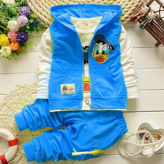 Boy set - Mikina, vest and sweatpants - Donald Duck