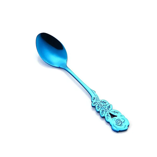 Coffee spoon with rose