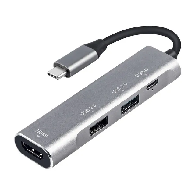 USB-C hub hub on HDMI / USB 2.0 / USB 3.0 / USB-C