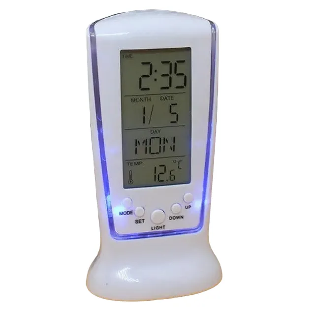 Digital thermometer with clock and alarm clock