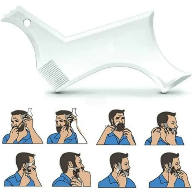 Beard shaping template