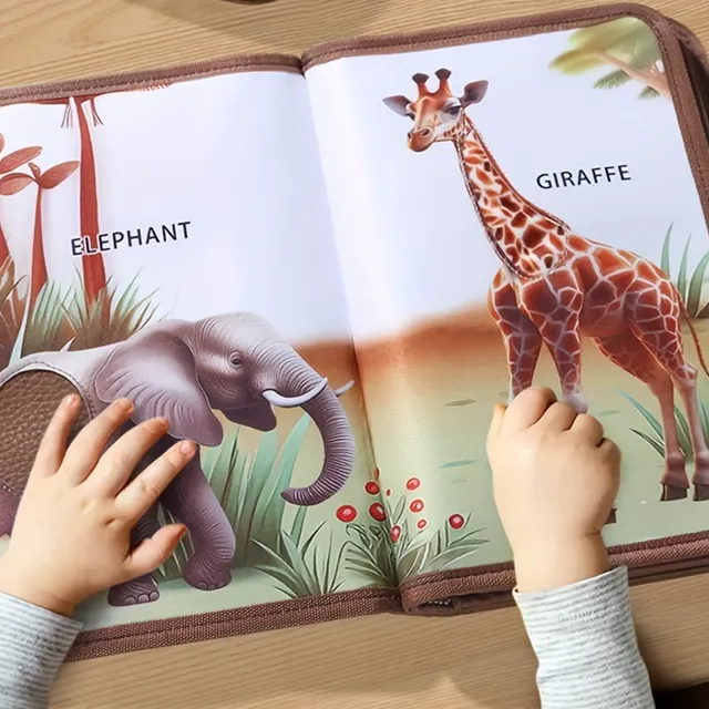 Libro interattivo tattile con animali per bambini