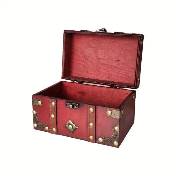 Treasure chest - Vintage wooden jewelry box