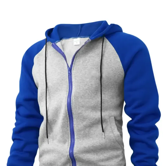 Men's hooded sweatshirt with zipper - various colours