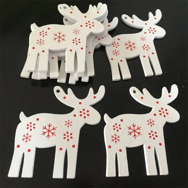 Wooden Christmas Ornaments 10pcs