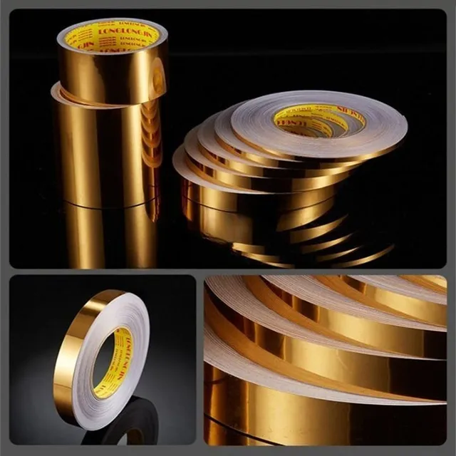Luxury self-adhesive tape in metallic colours for joints between Gustavo tiles