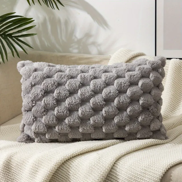 Square pillow cover with zipper and one-sided printing, flat decoration