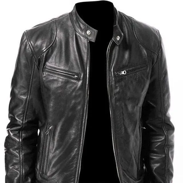 Men's luxury leather jacket Brandon