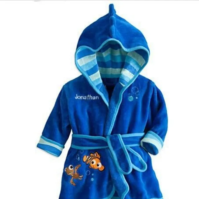 Beautiful baby bathrobe in Mickey Mouse design blue2 2 roky