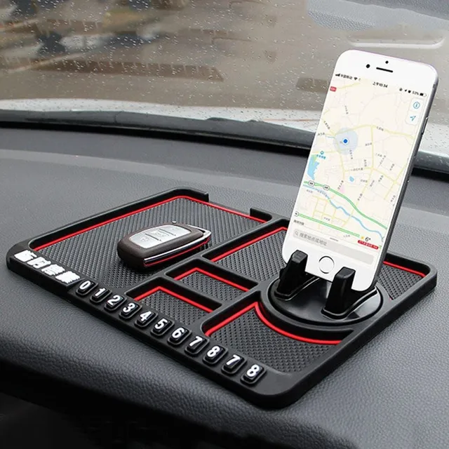 Multifunctional non-slip car phone holder