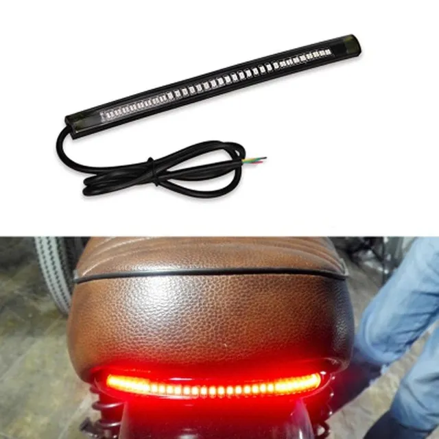 Brake LED stripe for motorcycle