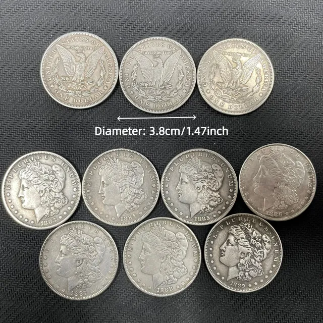Replica mince 28ks 1888-1921 Americká minca Morgan, suveníry pre zákazníkov, umelecké diela zberateľské mince, orol designu, odznak za šťastie, darčeky, replika