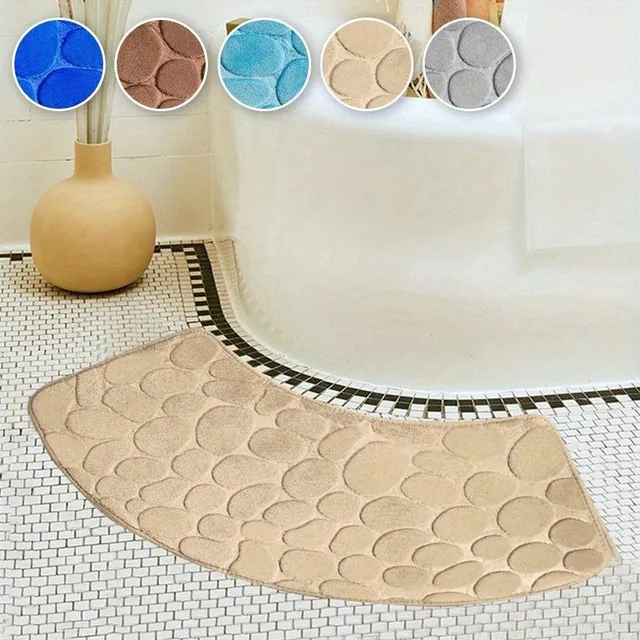 Bathroom mat tiles - rounded corners, soft, anti-slip, fast-drying, absorb water, for household use, bathroom, bath mat, bathroom accessories, bathroom decorations