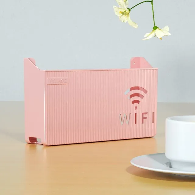 Nástěnný plastový box na wifi router