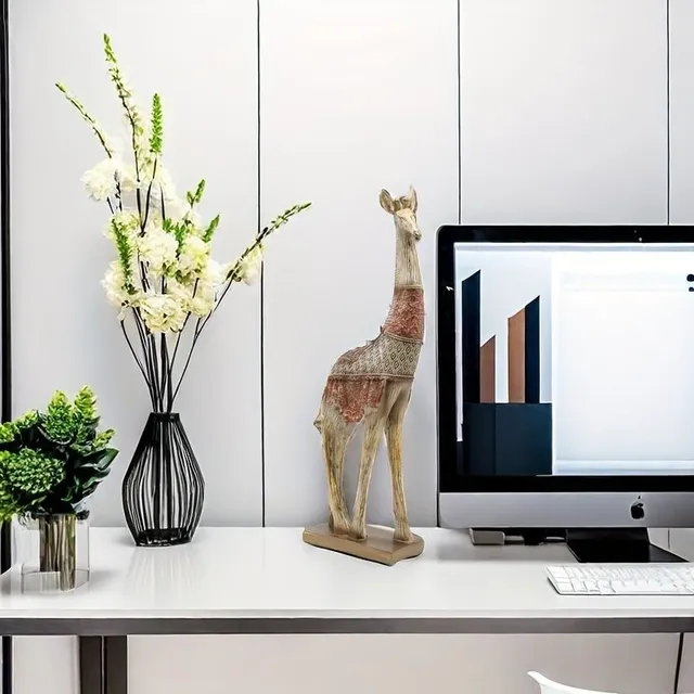 Elegant giraffe decoration from resin - design supplement for your interior