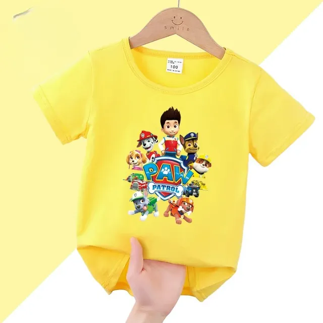 Stylish baby T-shirt with short sleeve and printing Paw Patrol