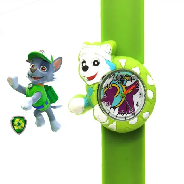 Montre analogique pour enfants avec des motifs des héros de la série Paw Patrol