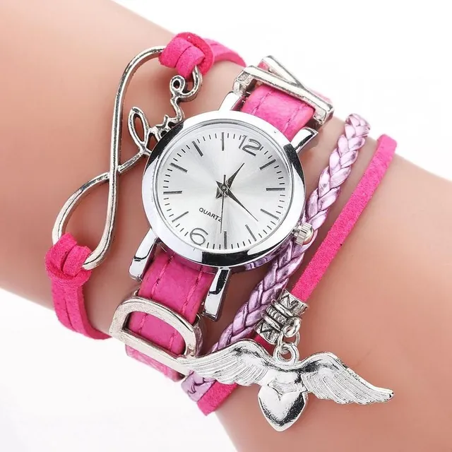 Women's watch with a decorative bracelet