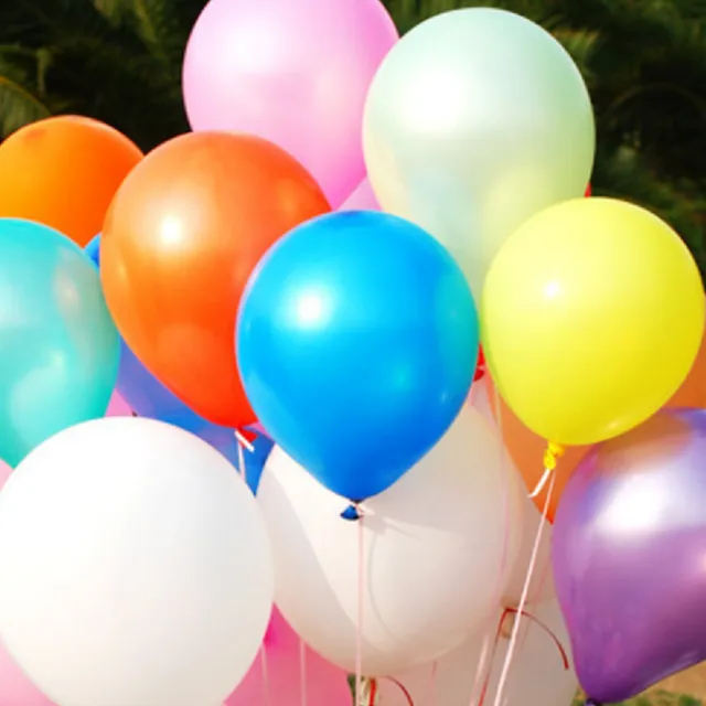 Colour decorative balloons - 10 pieces