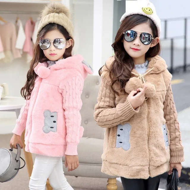 Girls plush jacket - 2 colours