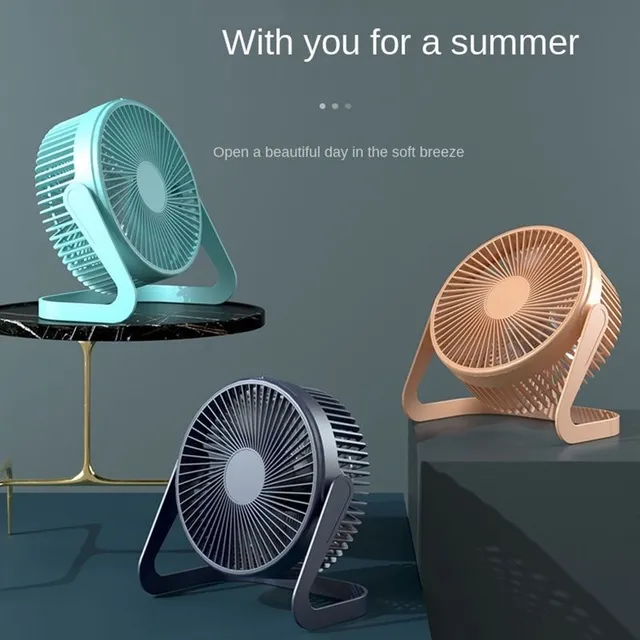 Compact USB table fan for cool breeze - quiet and adjustable