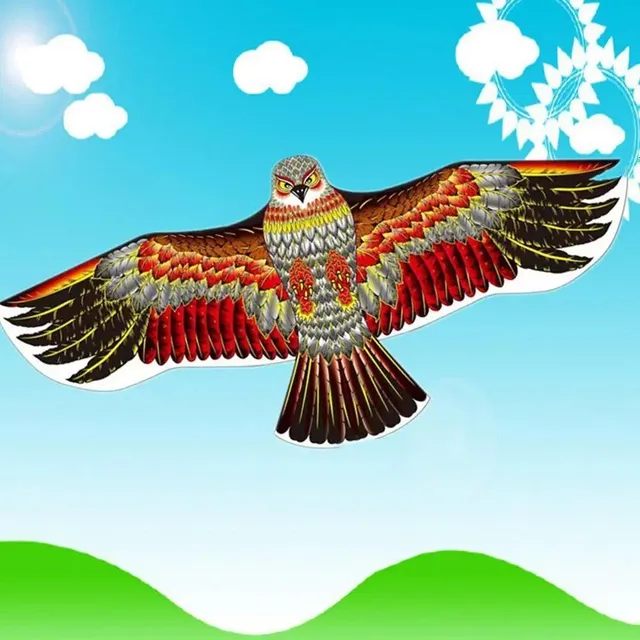 Kids flying dragon with eagle motif - for wind weather