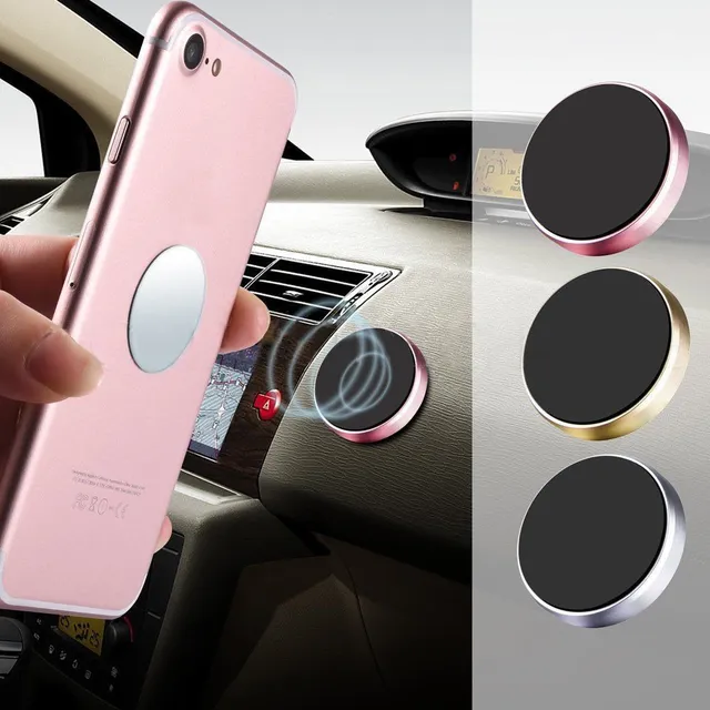 Universal holder for mobile phone with magnetic panel