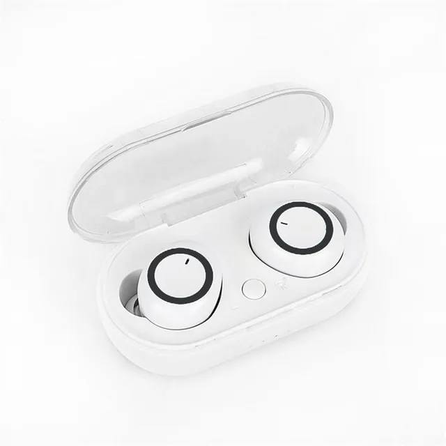 Sportowe bezprzewodowe słuchawki z etui na ładowanie - Y50