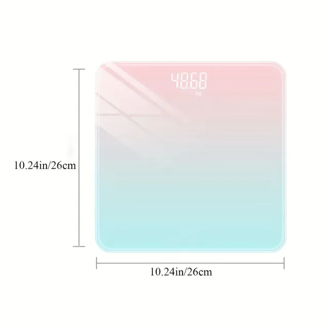 1ks Gradient Color Weight Scale, Charging Model Electronic Weight, Domov Presnosť Rezistentná vysoko presná stupnica hmotnosti, Long Endurance Weight Scale Q