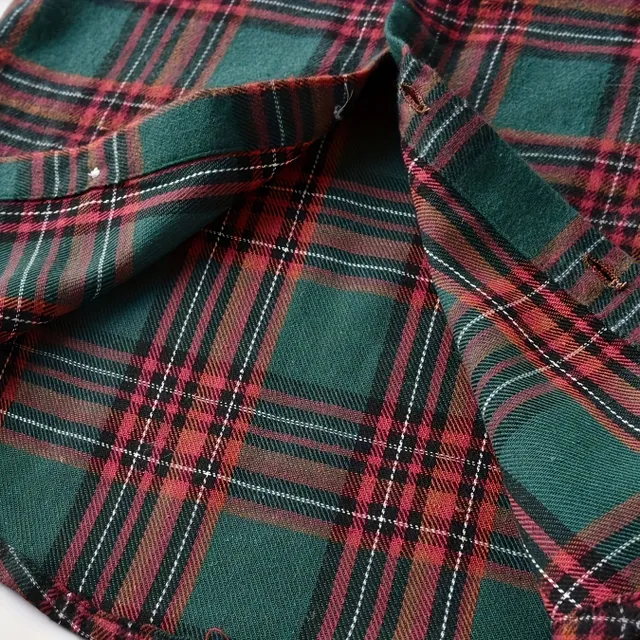 Conjunto de dos piezas para niños de algodón puro - camisa con cuello y pantalones con tirantes