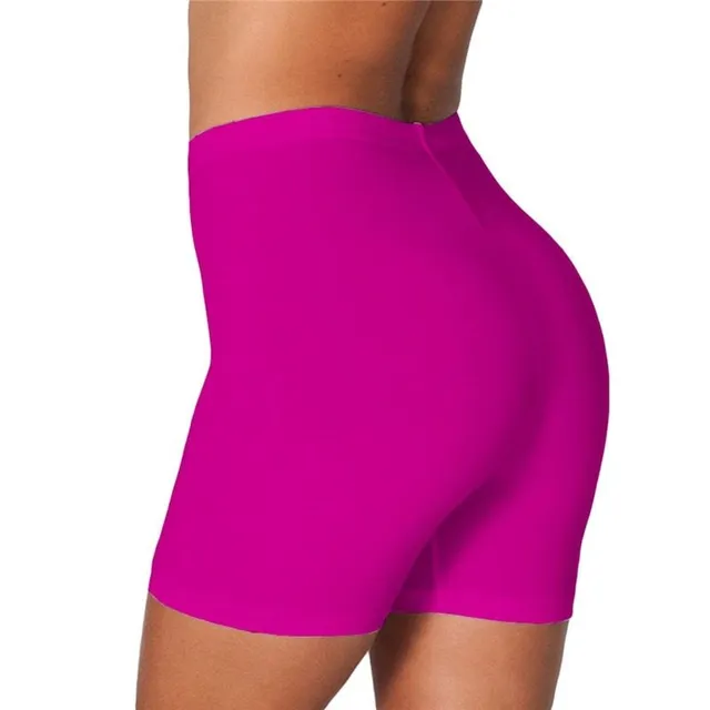 Stylish women's simple colourful short leggings biker shorts with high waist Leroi