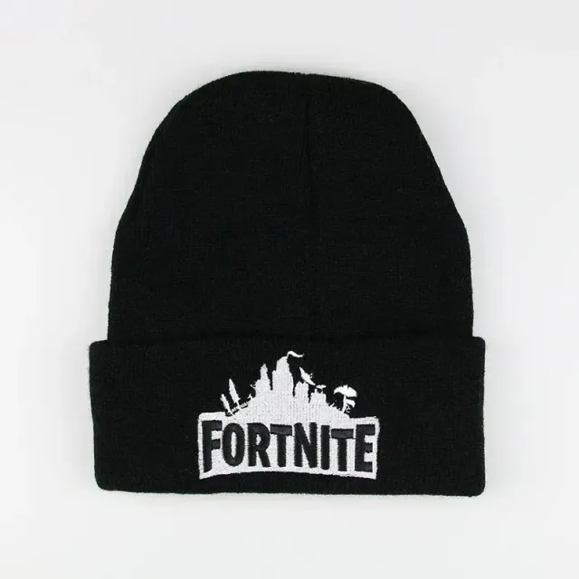 Unisex pletená čepice s nápisem ze hry Fortnite