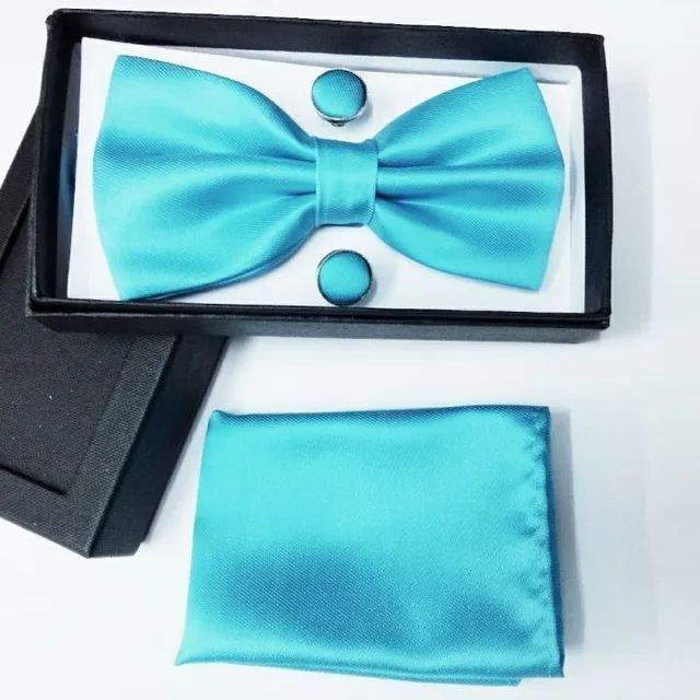 Luxury bow tie with handkerchief Gentle