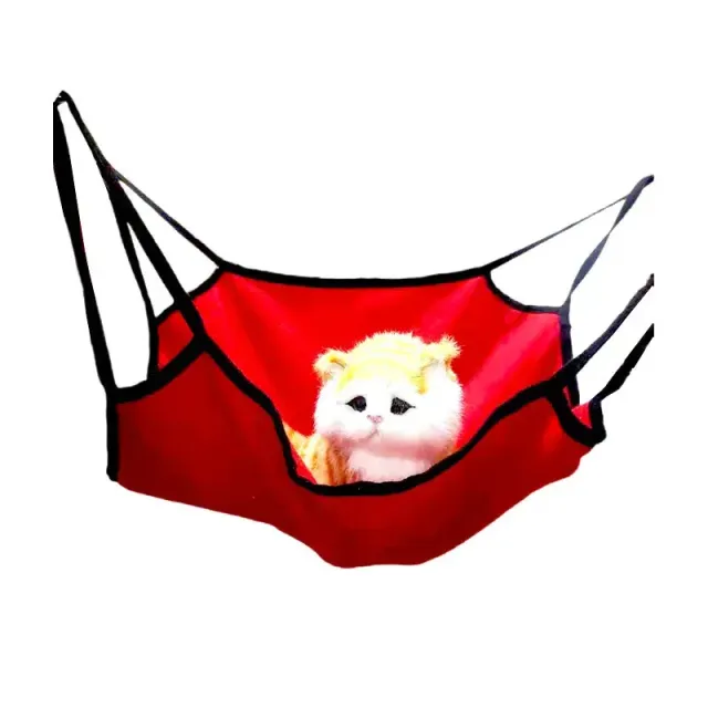Textile hammock for cats - more colors, ideal place for rest, clips for attachment