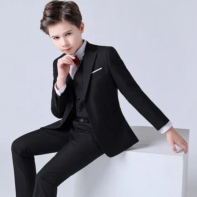 Boy's elegant suit for wedding - set 3 pcs