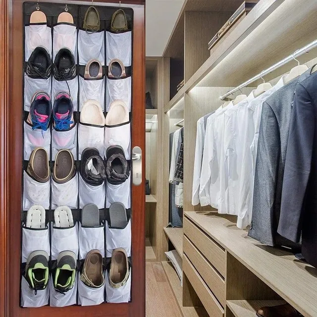 Hinged shoe organizer