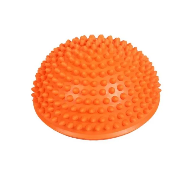 Rubber balancing mat in the form of a hemisphere