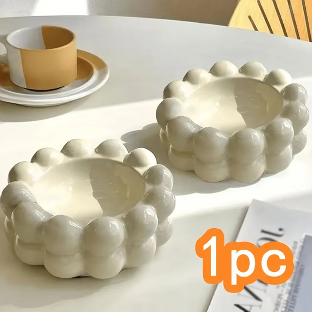 Stylish ceramic ashtray in the shape of a cloud