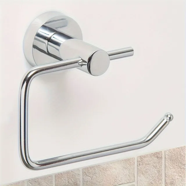 Toilet paper holder with storage space