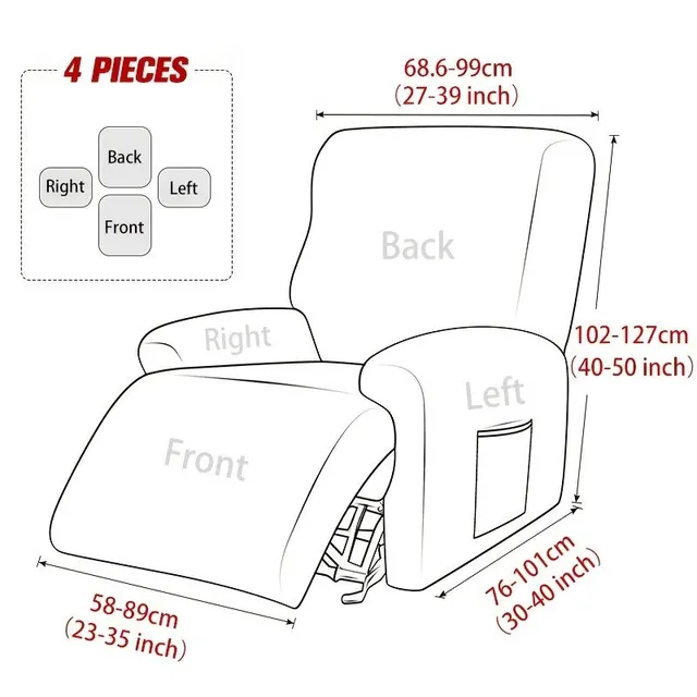 Nosné sedadlo Relax s bočným vreckom - 4-dielna sada Jacquard tkaniny