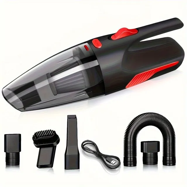 Universal wireless vacuum cleaner for car and household - Small and powerful helper with USB charging