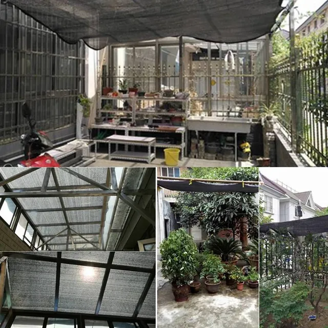 Outdoor Shade Net Plant Cover Garden Solar Canopy 75% UV Greenhouse Solar Block