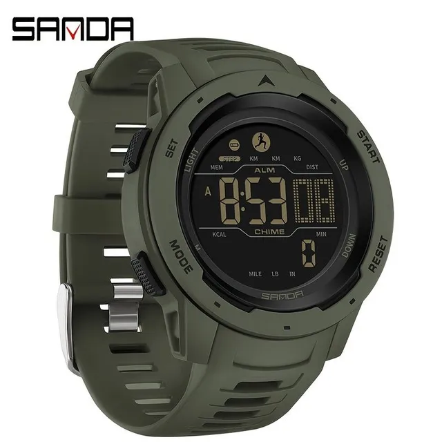 Sando child sports watch with pedometer, calorie recording, waterproof and modern