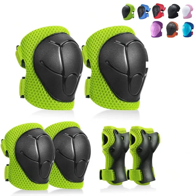 Kids original colourful modern knee and hand pads for roller skating